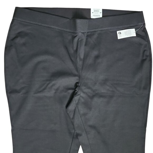 INC International Concepts Pants Womens Plus Size 26W Solid Black Pull On Skinny - Picture 2 of 7